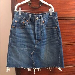 Levi's Blue A-Line high rise Skirt
